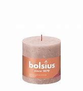 BOLSIUS RUSTIEK STOMPKAARS 80/68 - MISTY PINK ()